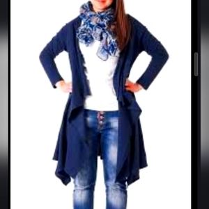 SHEIN CURVE BLUE CARDIGAN